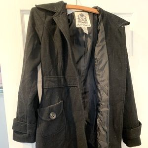 BB Dakota Black Pea Coat